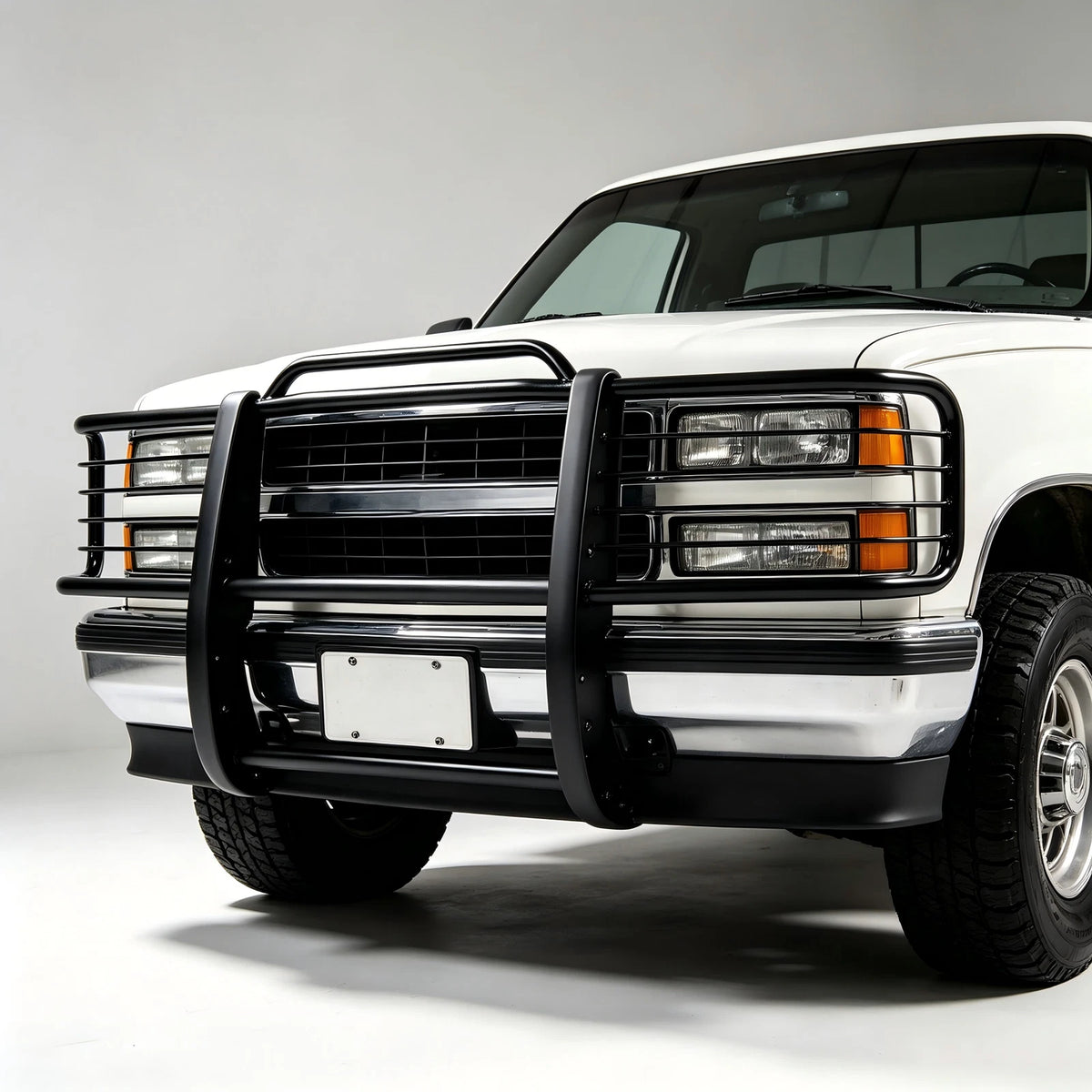 Steel Bumper Grille Brush Guard for Chevy GMC Silverado Sierra (1988–2000) - CON-A000626