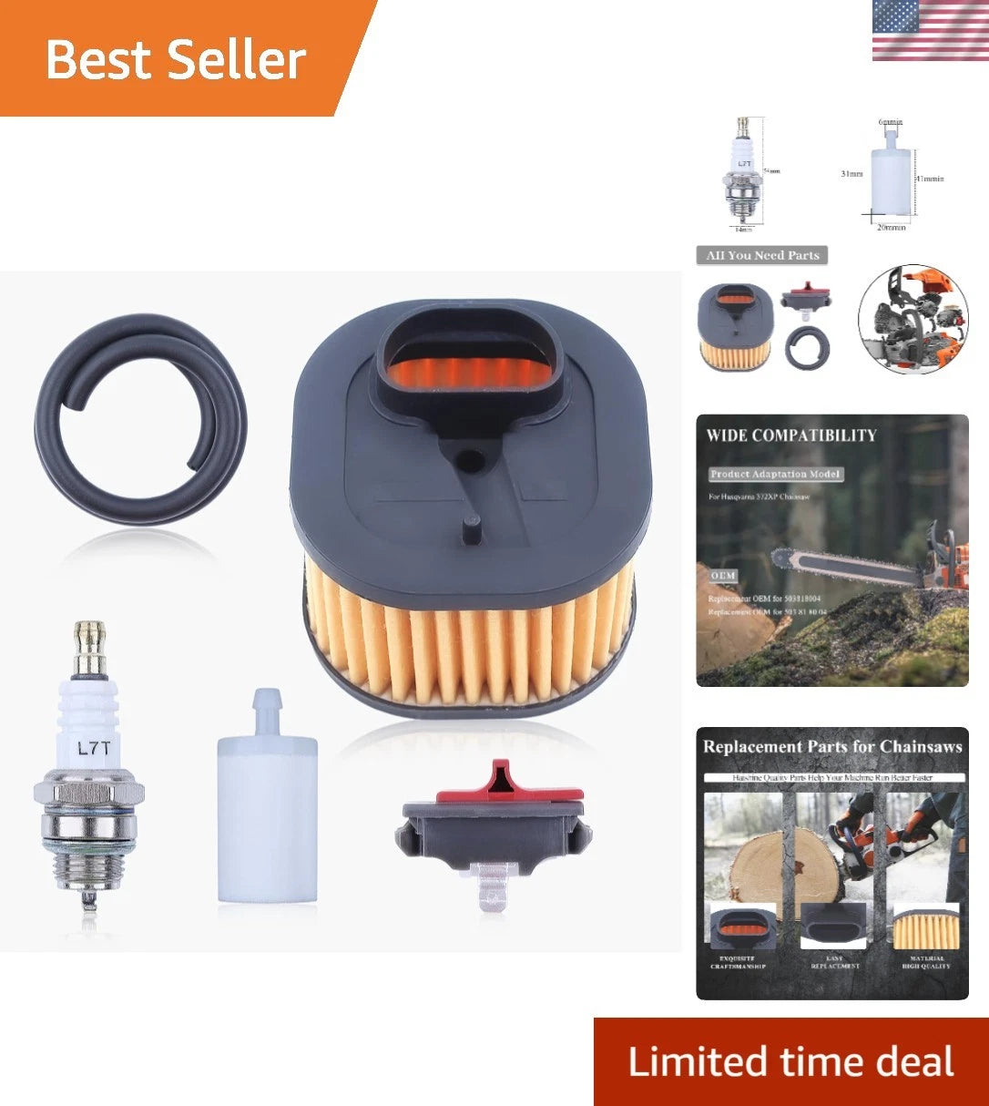 Chainsaw Replacement Parts Kit for 372XP