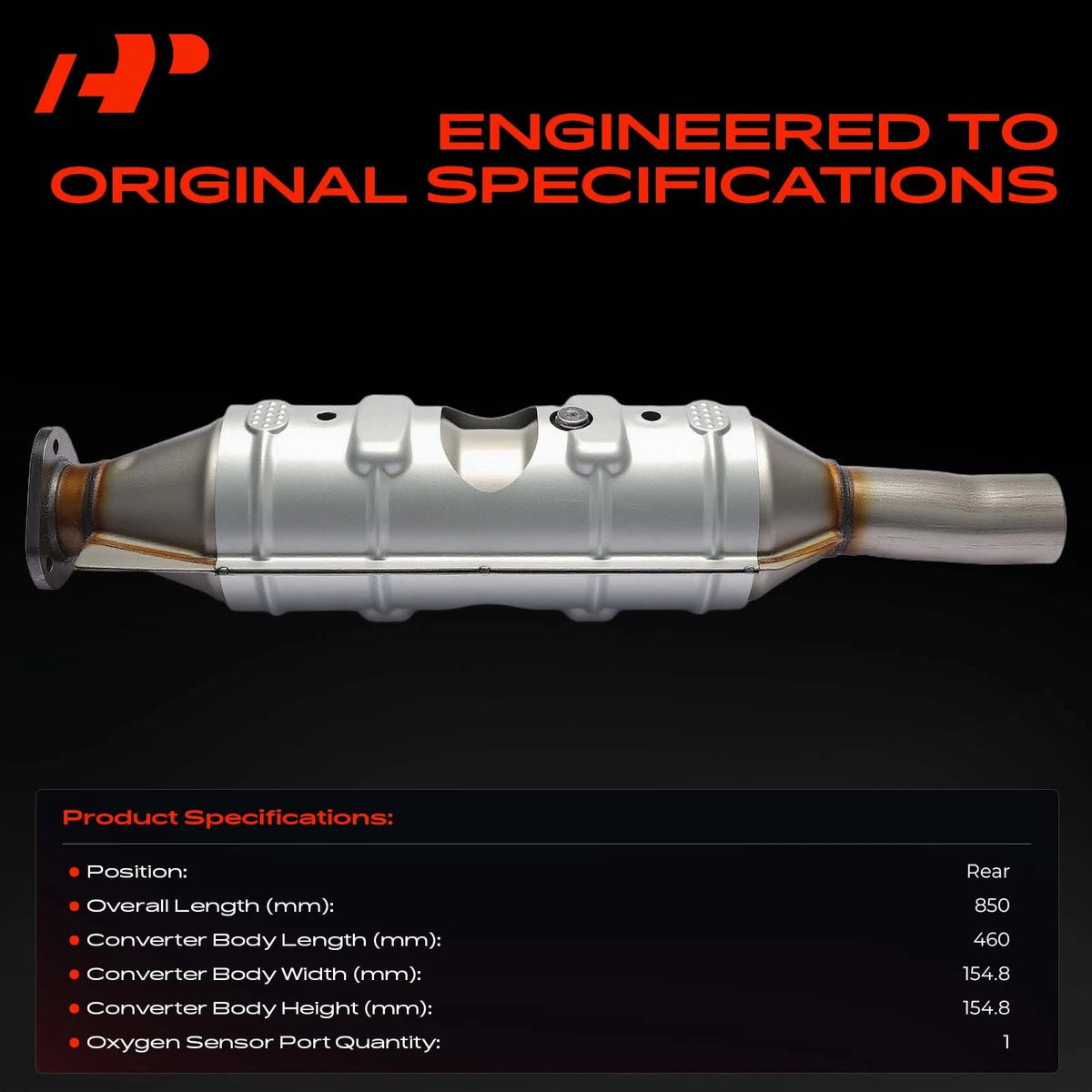 Rear Catalytic Converter for Ford E-450 Super Duty (2016–2019) 646328