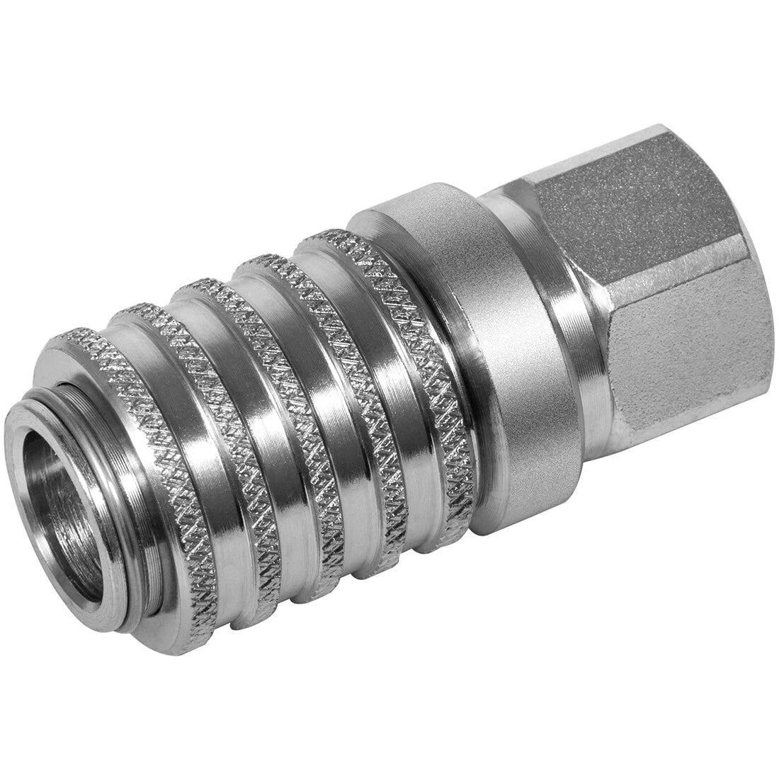 PD242 Series Steel Test Port Quick Coupler for Automotive Diagnostics