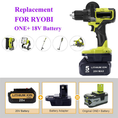 DM18RL Adapter for Ryobi 18V Tools (Compatible)