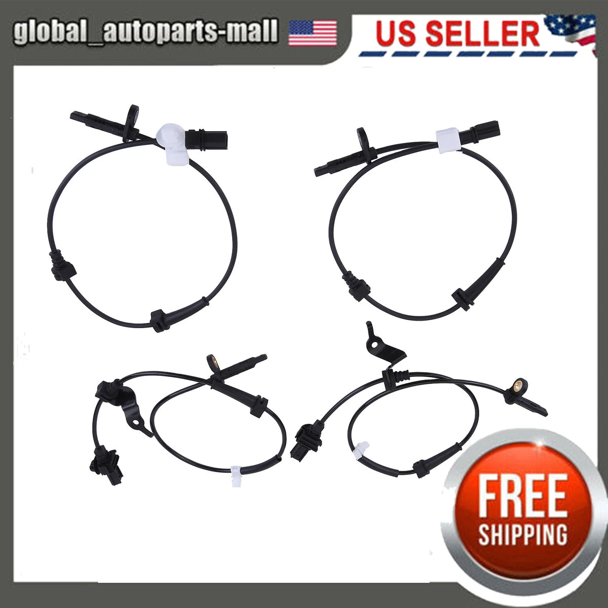 ABS Speed Sensor Set for Honda Accord (2013–2017) 15633186, ALS2400, ALS2401, ALS2402