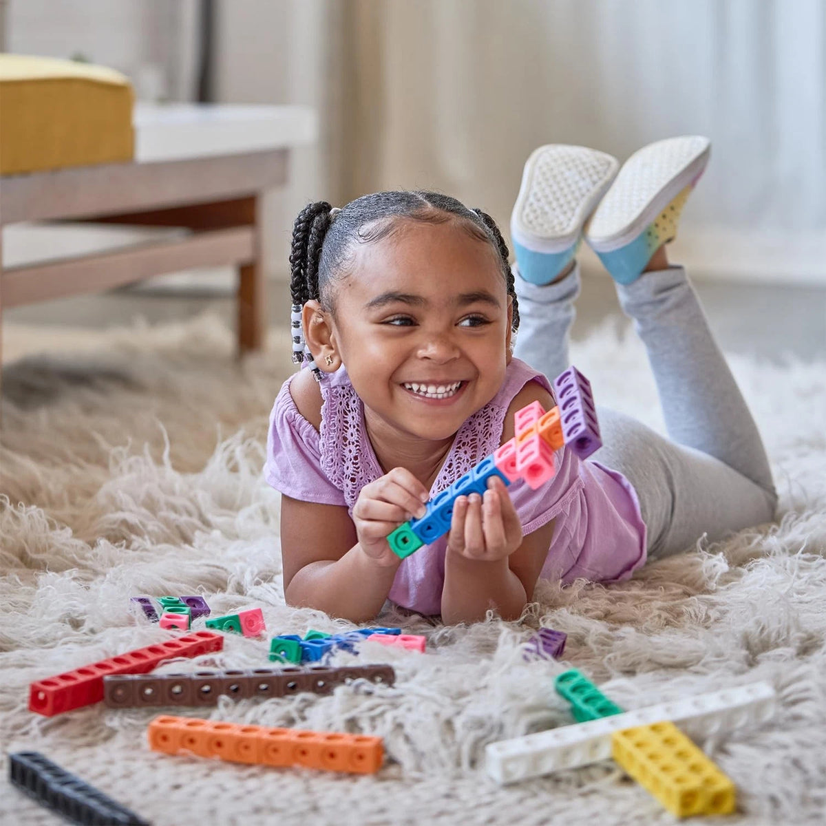 Set of 100 Math Cubes for Education