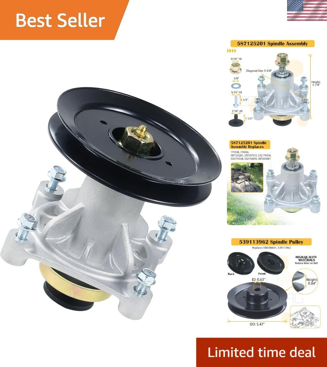 Mandrel & Pulley Set for Husqvarna Z246 (OEM Replacement)