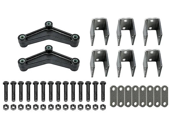 Trailer Leaf Spring Hanger Kit for Tandem Axle Suspension (Double Eye)