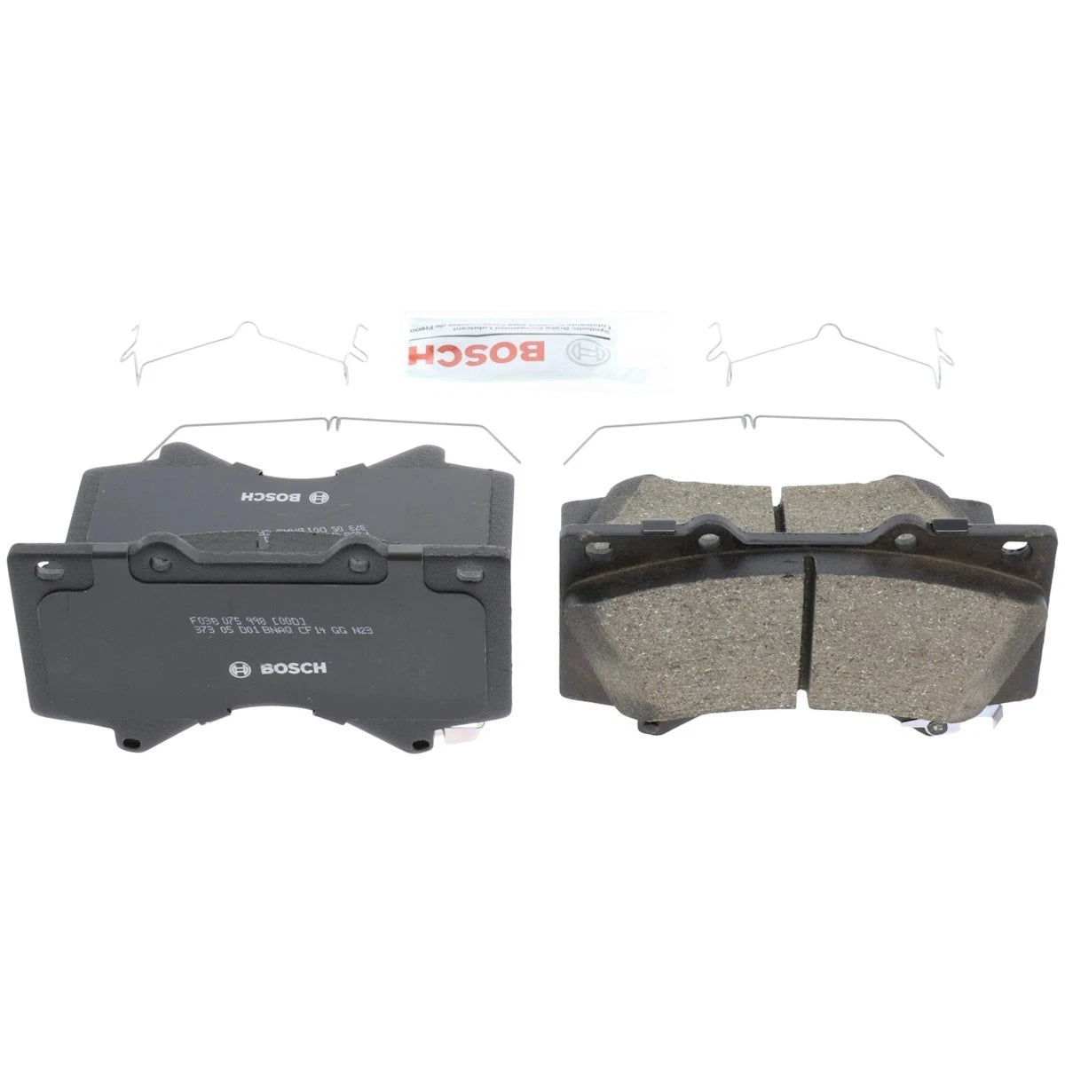 2X Bosch Brake Pad Set Front for Toyota Sequoia, Land Cruiser (2010–2022) BC1303