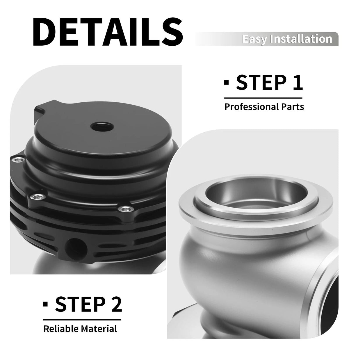 38mm External Wastegate for Turbo Vehicles (Compatible with Ti...)