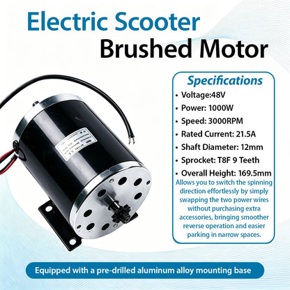 1000W Brushed Motor for Electric Scooter (48V)