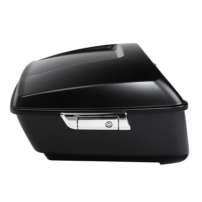 Trunk Mount Rack Backrest Pad in Matte Black for Harley Touring 09-13