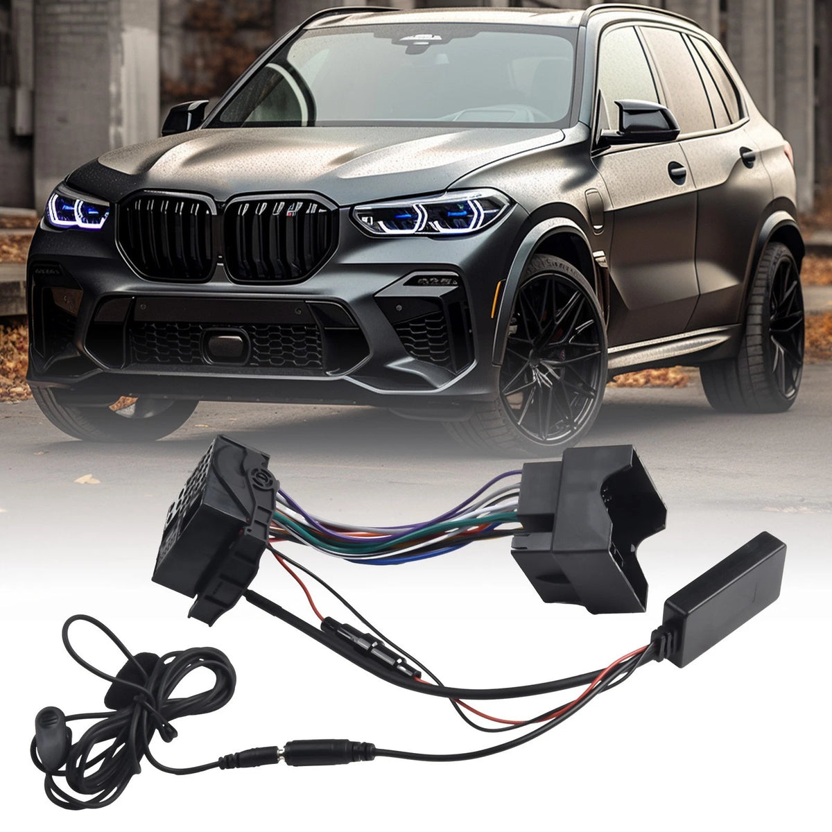 AUX IN Audio Cable Adapter for BMW X3 E83 (2004–2010) 12pin 5-12V