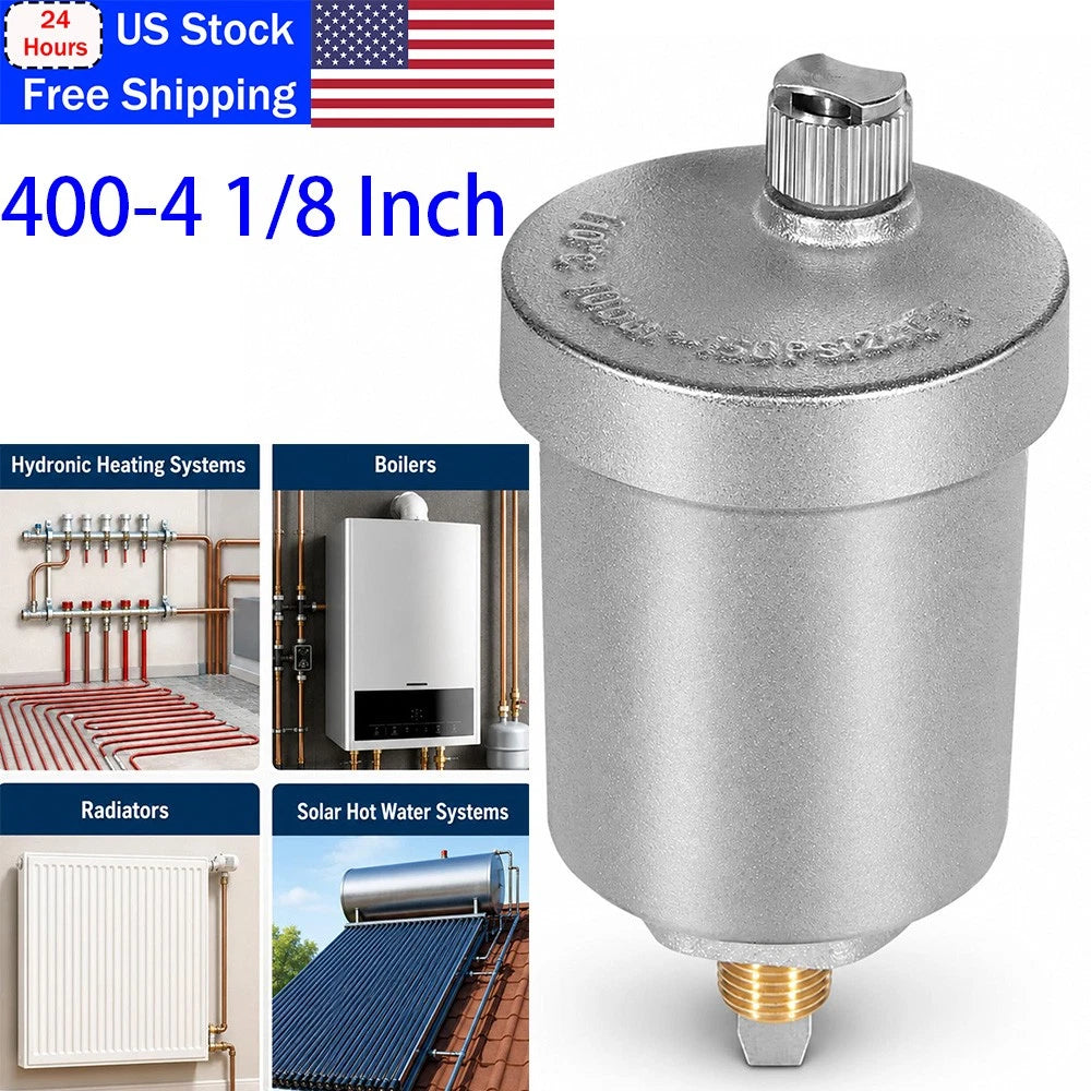 1/8" NPT Automatic Air Vent Valve for Hydronic Heating (400-4 Float)