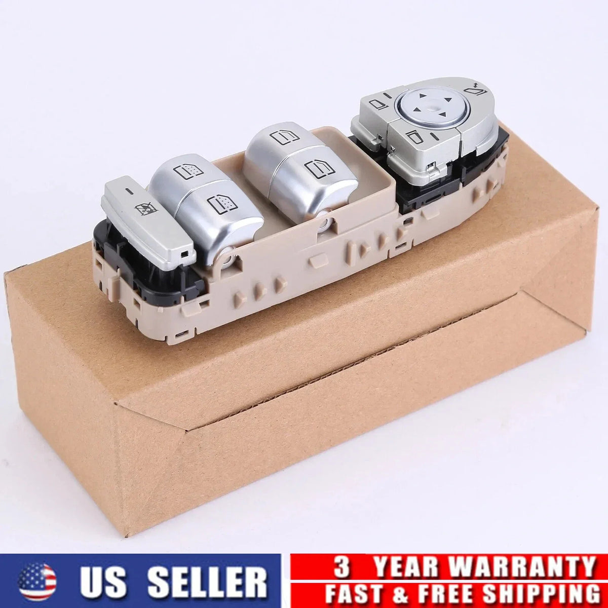 Beige Power Window Switch for 2017 Mercedes E-Class W213 2059051513