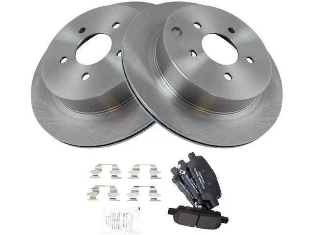 Brake Pad and Rotor Kit for Infiniti Q70L (2015–2017) 16756QXTD