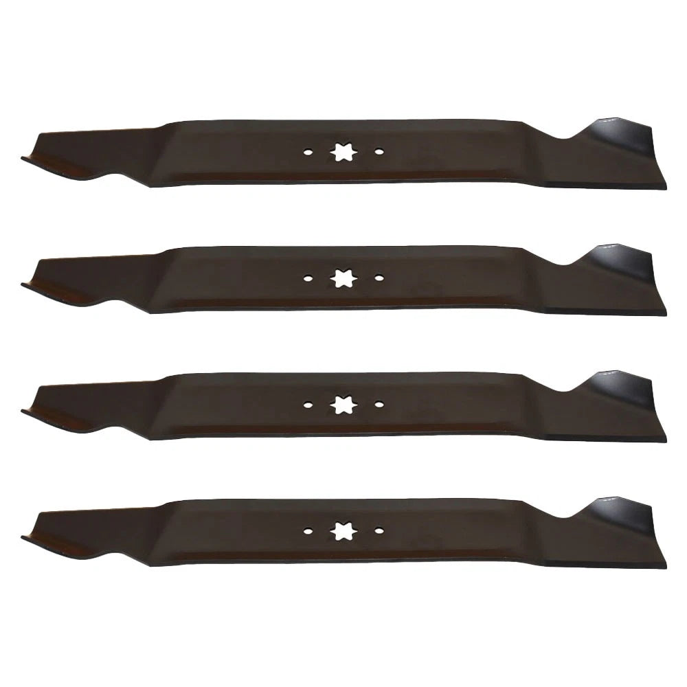 Set of 4 Standard Lift Mower Blades for Troy Bilt (Fits 742-04244)