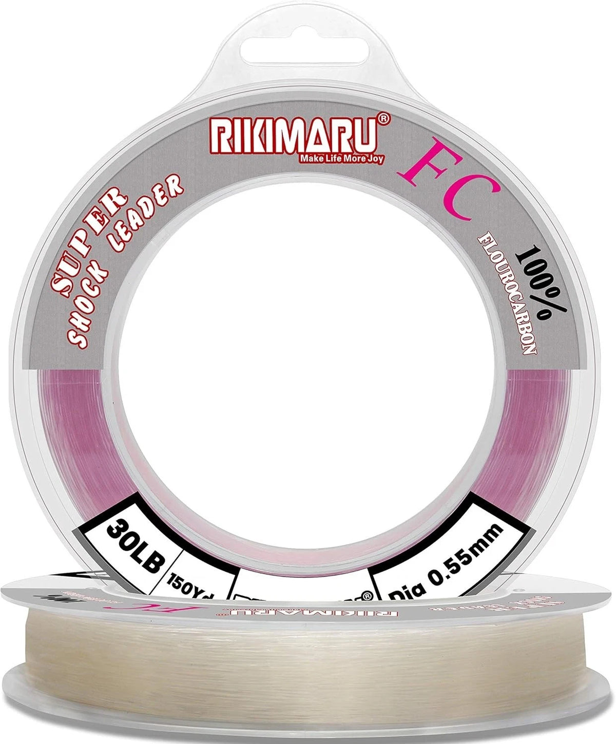 150ft Fluorocarbon Fishing Line - Shock Resistant, Low Visibility