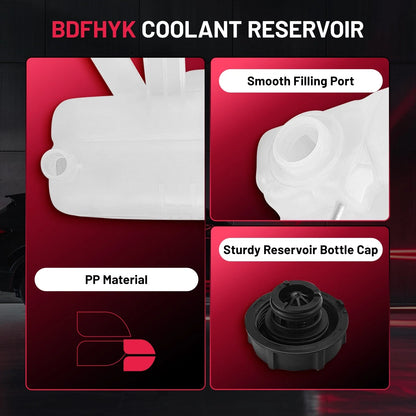 Coolant Reservoir w/Cap for Mercury Sable 2000-2005 & Ford Taurus 2000-2007