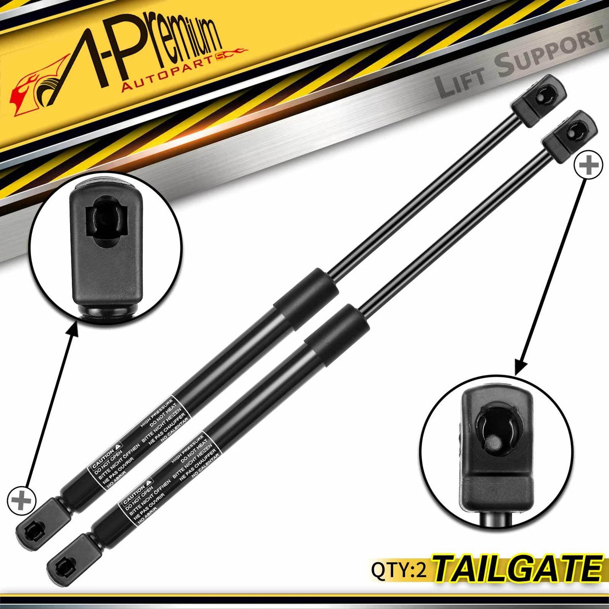 2X Front Hood Lift Support Shock Strut for Ford F-150 (2010–2014) 5B897723W, AL3Z16C826A, 5B-897723