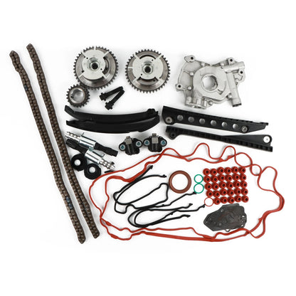 Timing Chain Cam Phaser Solenoid Valve Oil Pump Kit for Ford F-150 (2004–2008)