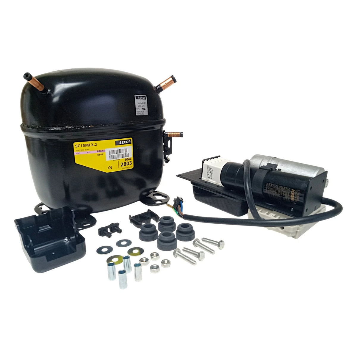 Secop SC15MLX.2 Compressor for Hermetic Refrigeration (230V, 9433 BTU)