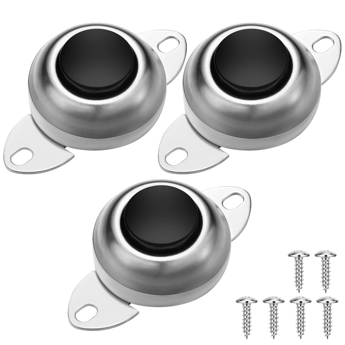 3 Pcs Flush Mount Horn Button Switch for Universal Cars