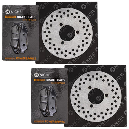 Front Brake Rotor Pad Kit for Honda (MK1006515, 45105-KZ1-405)