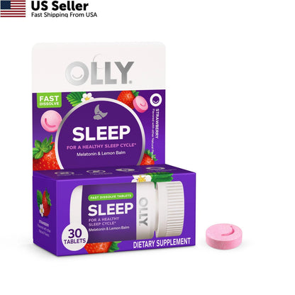 Olly Sleep Fast Dissolve 3mg Melatonin Strawberry 30ct