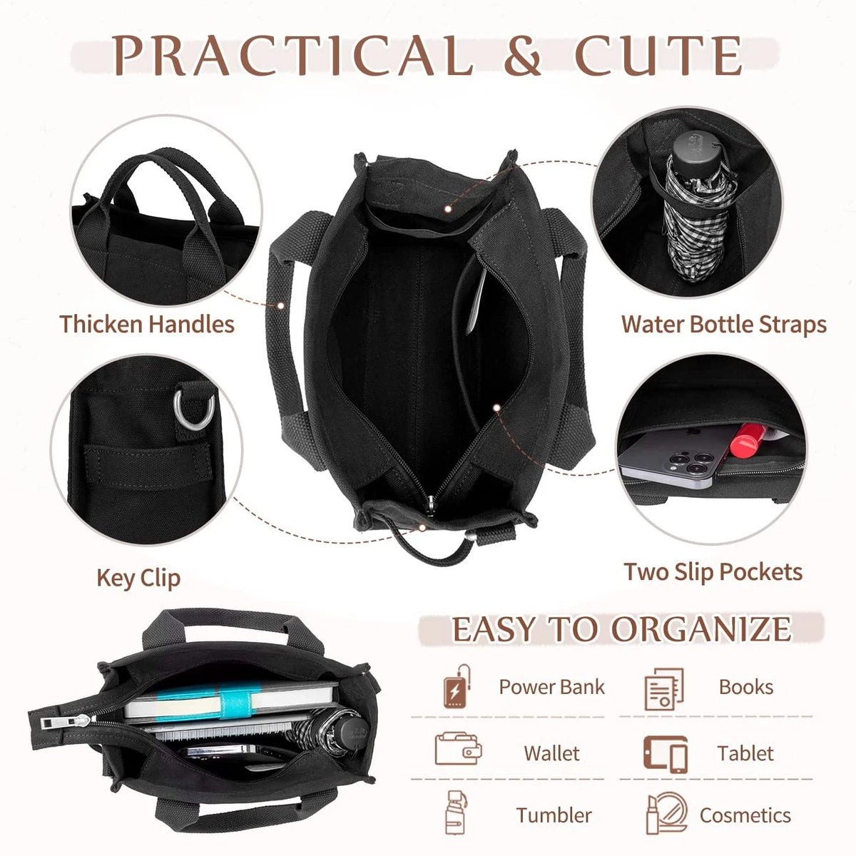Mini Tote Bag for Women (2023)