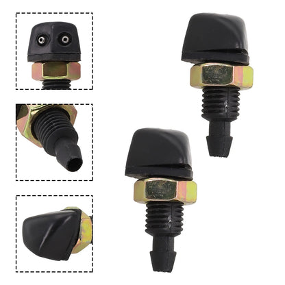 Set of 2 Windshield Spray Nozzles for Various Cars
