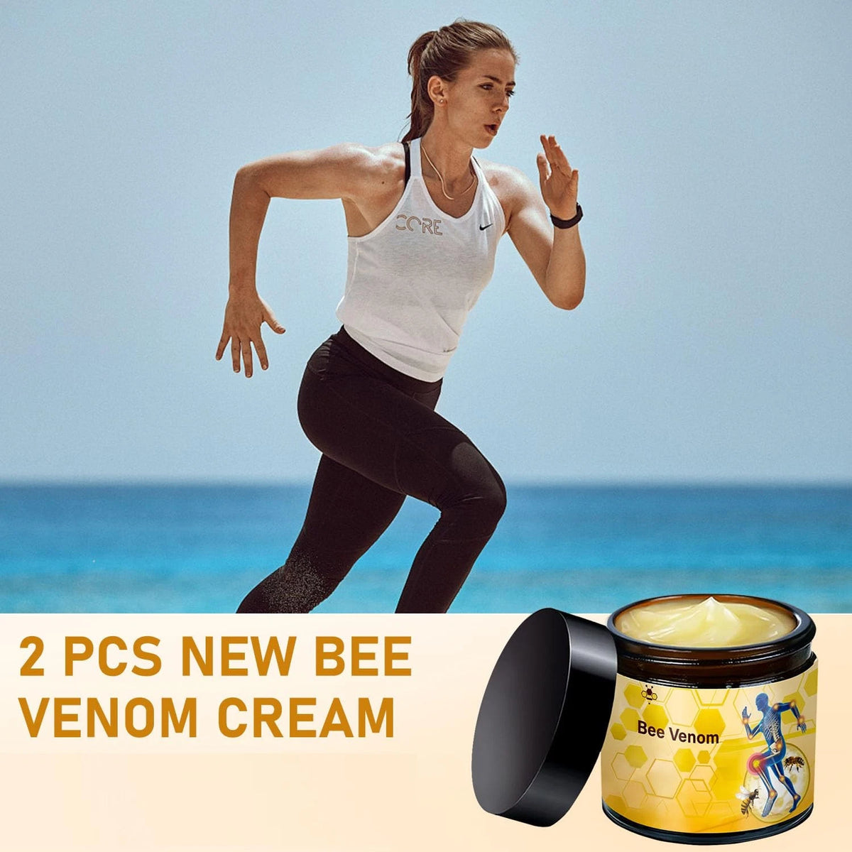 2X Bee Venom-Relief Cream 0.5 Ounce Pack for Pain Relief