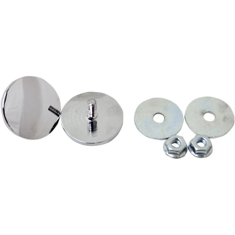 Chrome Fairing Mirror Hole Plugs for LA Choppers (LA-9001-00)