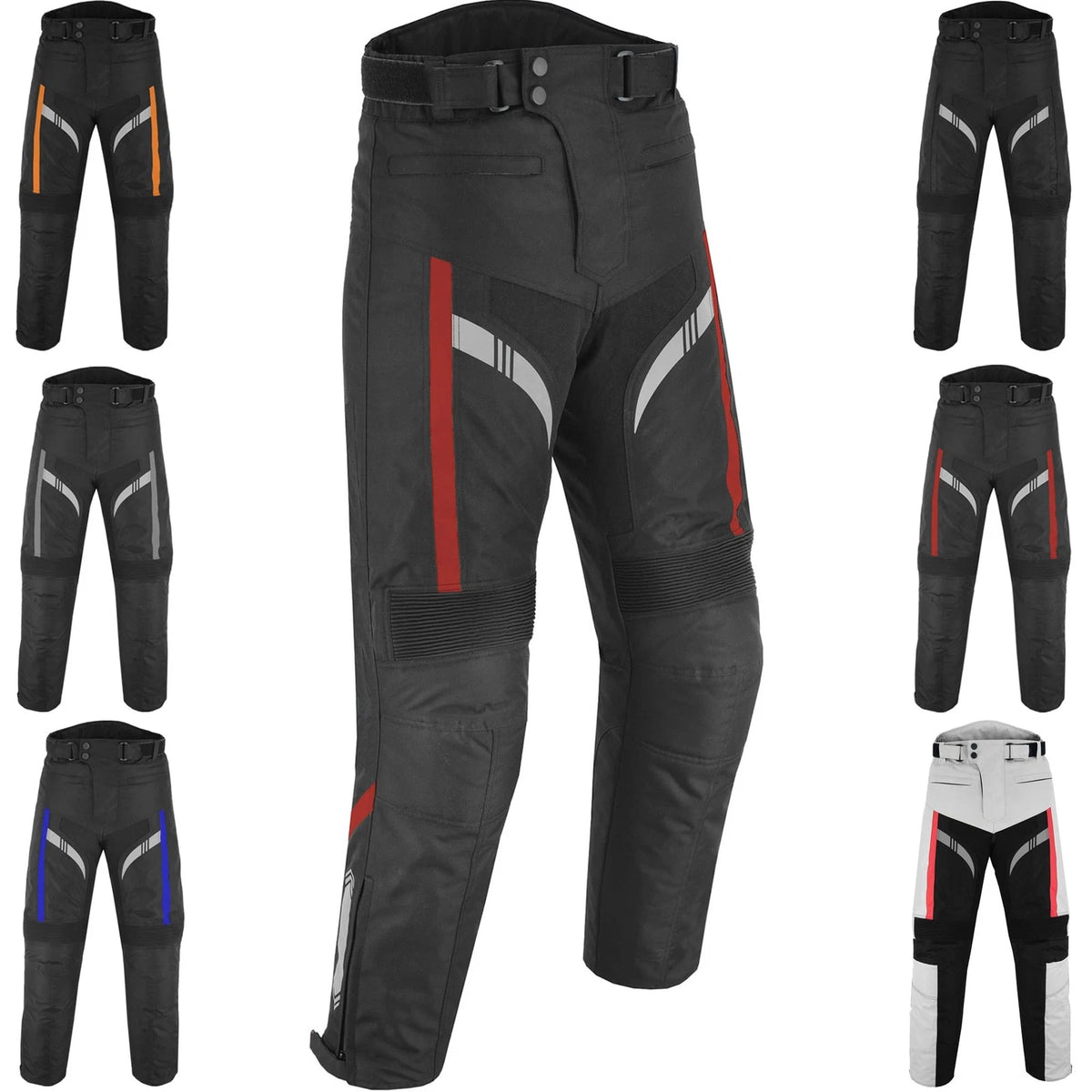 Waterproof Armored Motorcycle Pants with Removable Protectors for Biking