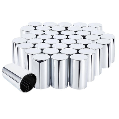 40 Pack of 33mm Chrome Lug Nut Covers for Semi Trucks & Trailers