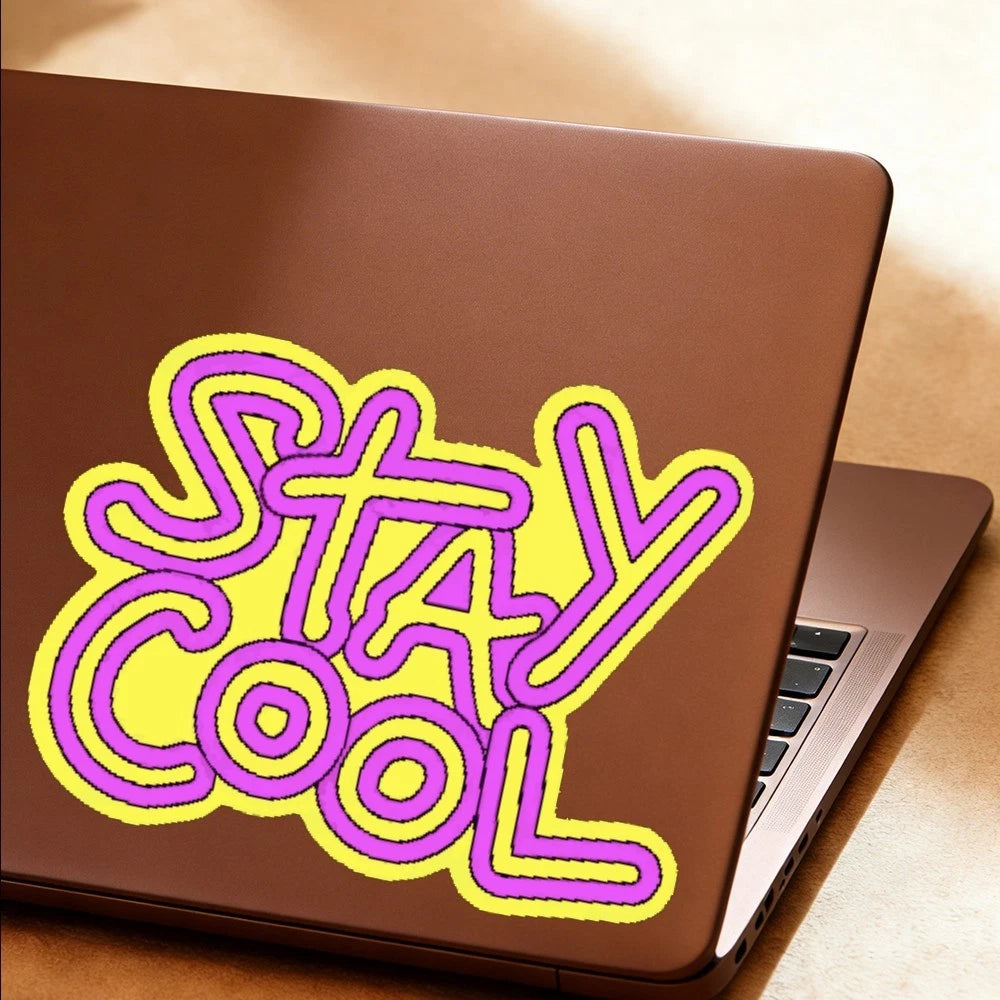 Stay Cool Stickers for Window, Thermos, Luggage, Laptop - Customizable
