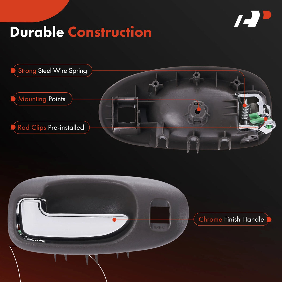 Front Left Door Handle for Chrysler Sebring (US271L5AA, 93283)