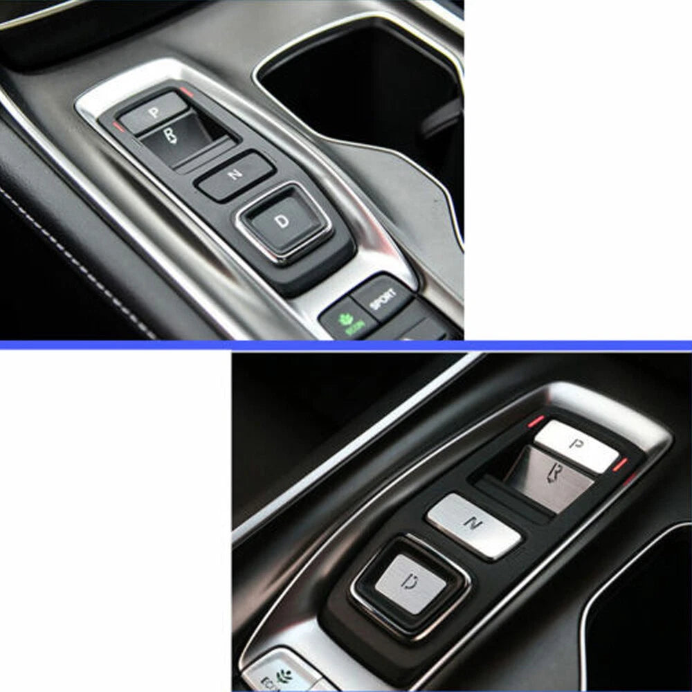 Set of 2 Interior Gear Shift Box Panel Button Covers for Honda Accord (2018–2022)
