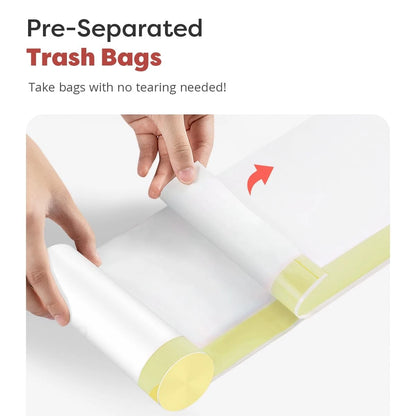 15 Gallon Drawstring Trash Bags, 1.3 Mil Ultra Thick (Set of 50)