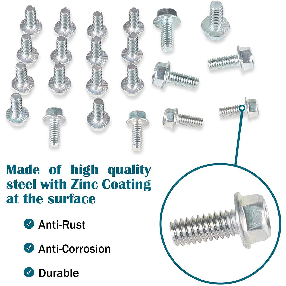 Oil Pan Bolts for Small Block Chevy 400 350 327 283 & Small Block Ford 260 289