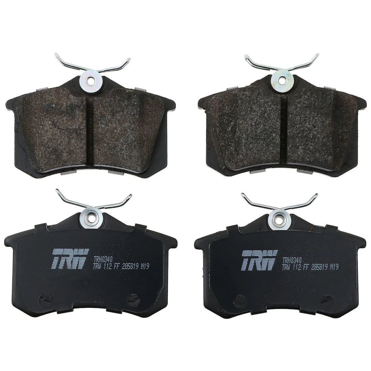 2X Brake Pad Set TRH0340 for VW Jetta Golf Passat (1985–1996)