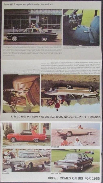 Sales Brochure for 1965 Dodge Car Full Line (Dart, Coronet, Polara, Monaco)