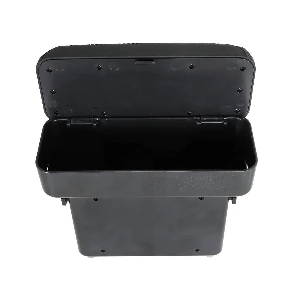 Adjustable Support Black Armrest Box for Universal Fit
