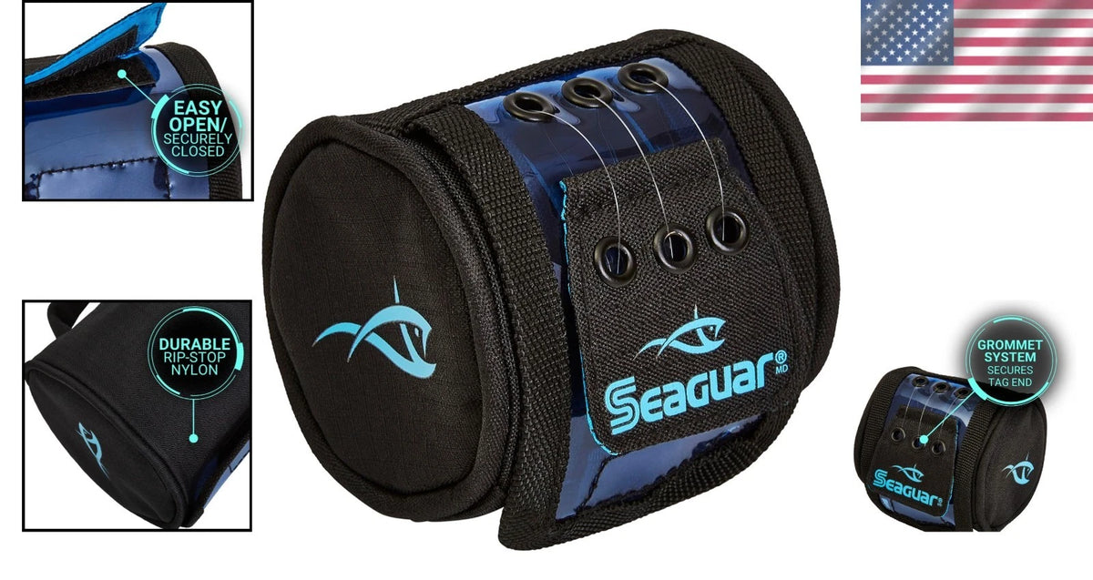 Fishing Tackle Storage Bag for Versatile Use (Holds 3 Small Leader Spools)
