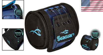 Fishing Tackle Storage Bag for Versatile Use (Holds 3 Small Leader Spools)