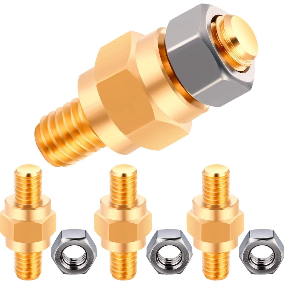 8-Piece Side Post Battery Terminal Adapter for Universal Use