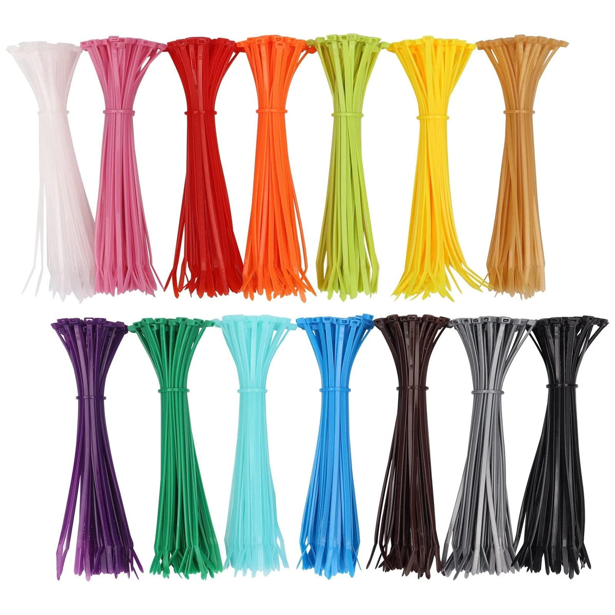 700 Pcs Mixed Colored Zip Ties for Various Applications (4 Inch)