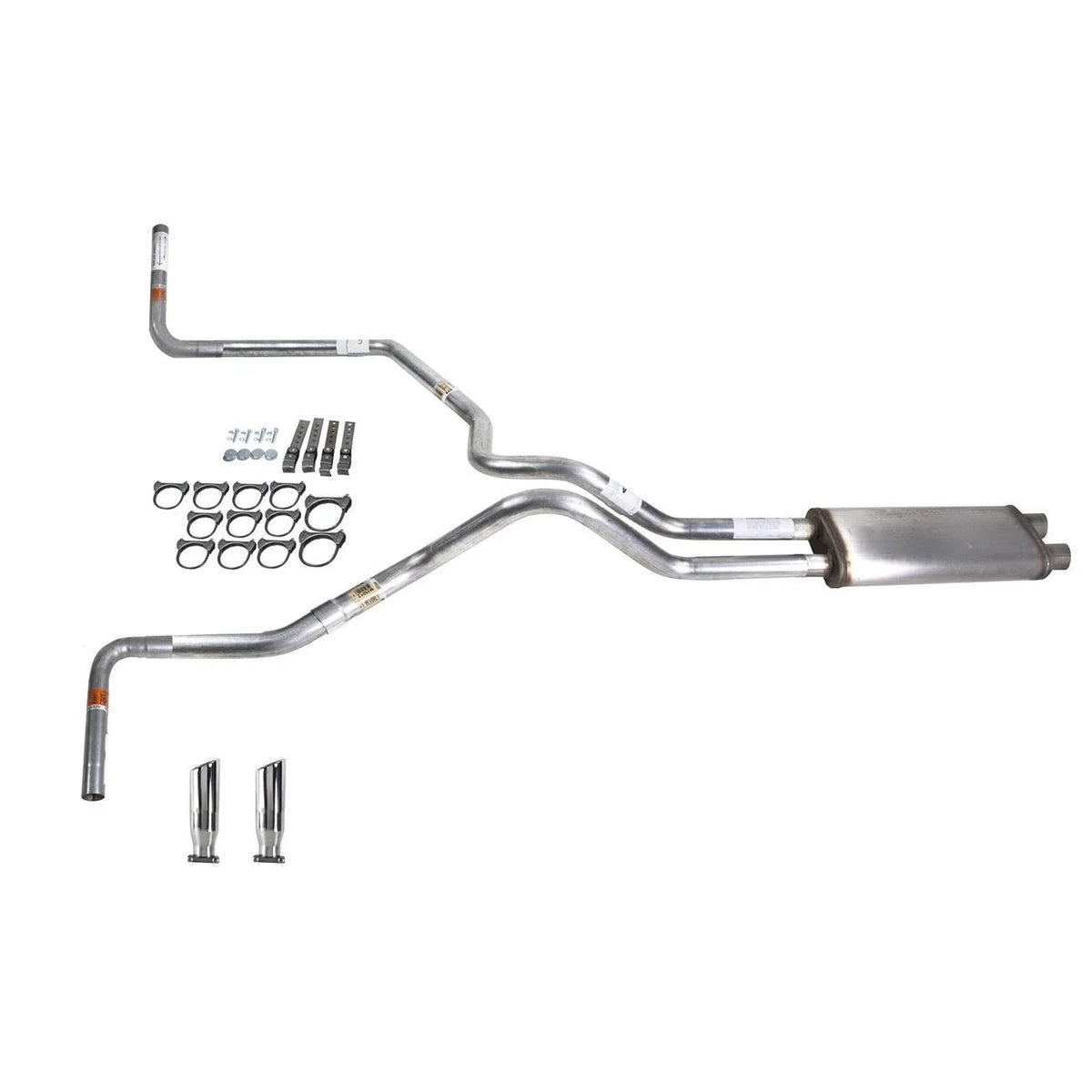 Dual Exhaust Pipe for Silverado 1996–1999 (2.5" Stainless, Side Exit)