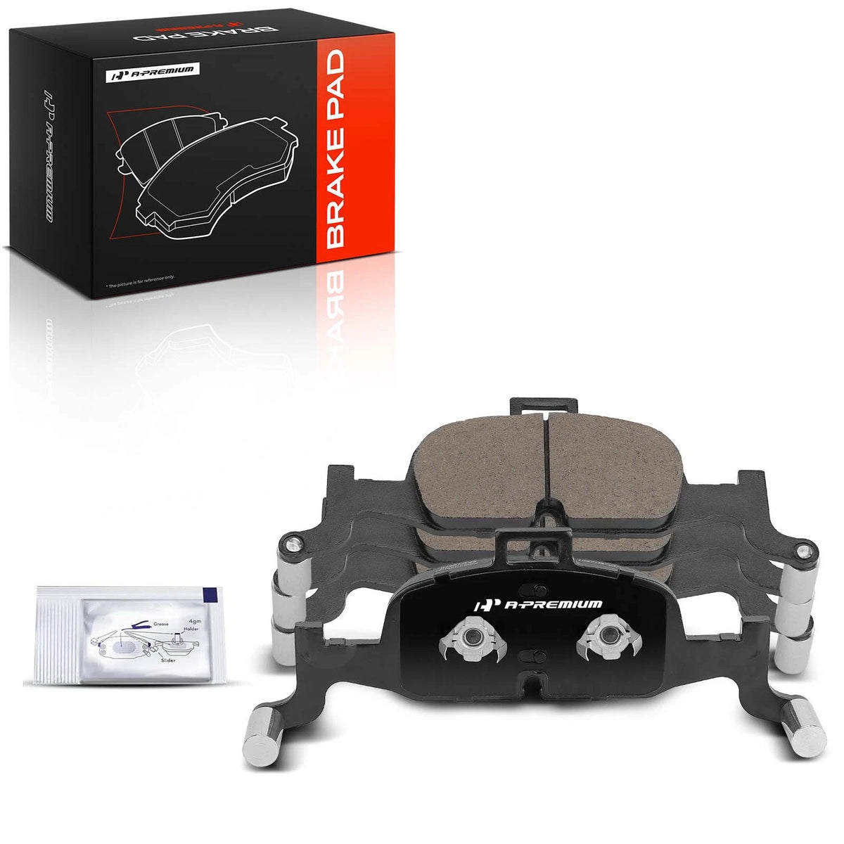 Set of 4 Front Ceramic Brake Pads for Audi A4 (2017–2019) D1897, EHT1897
