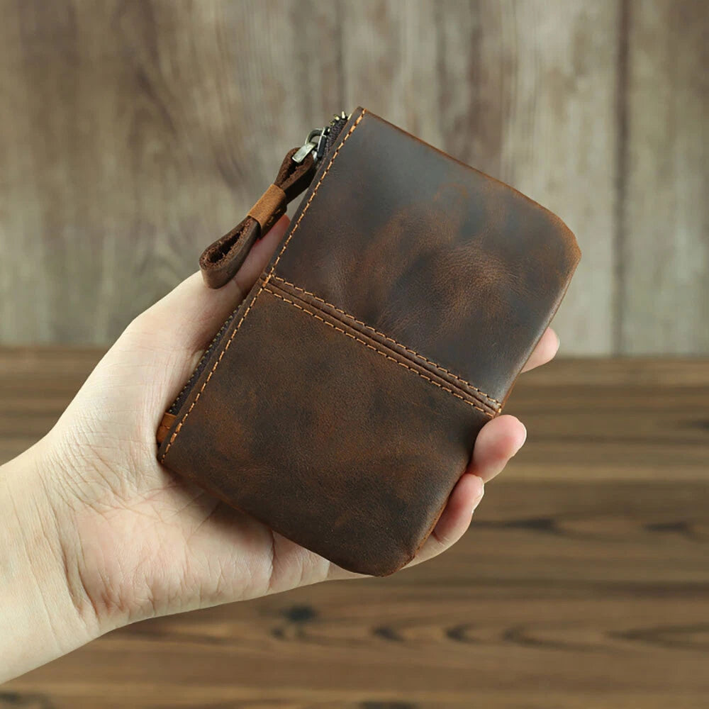 Leather Coin Purse Wallet for