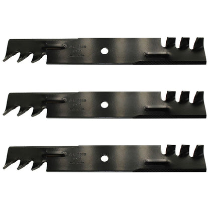 3 Mulch Blades for Simplicity Zero Turn Mower Citation Deck 52''