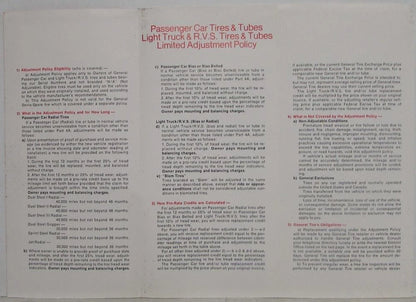Tires and Tubes for General Tire Car Light Trucks RVs (1978)