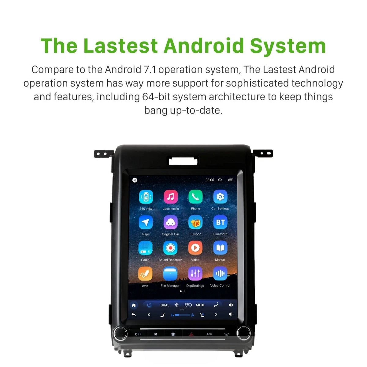 12.1" Android Car Stereo for Ford F150 (2013–2014)